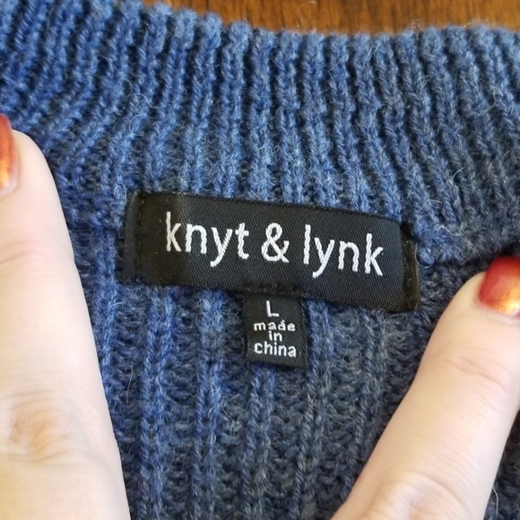 Knyt & Lynk lace up sweater - Picture 6 of 7